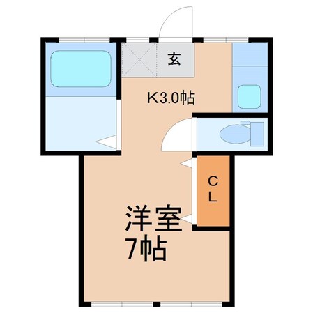 高岡ハイツの物件間取画像